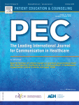 Patient Education and Counseling journal cover